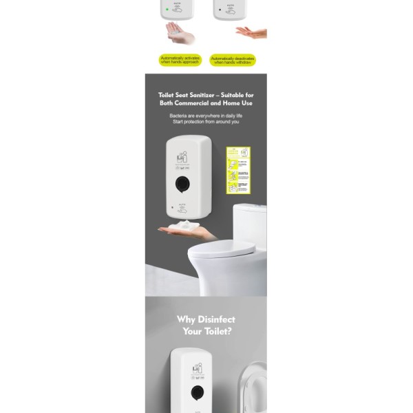 Modern Design Wall Mounted Foam Soap Dispenser with 3D Model Design for Convenient Bathroom Use