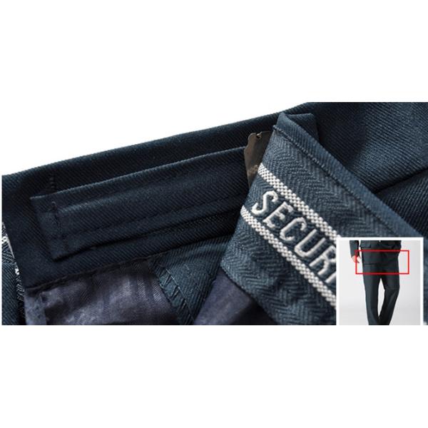 Single Breasted Security Guard Uniform , Long Sleeve Black Security Jacket For Men