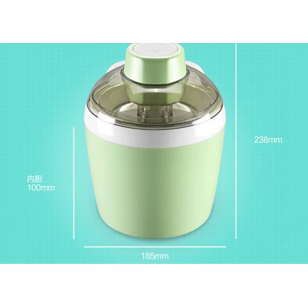 Green Ice Cream Making Machine 0.7L Inner Tank CE Certification