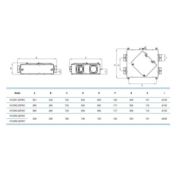 Wall Mounted PM2.5 Purifier HRV Heating Recovery Ventilator
