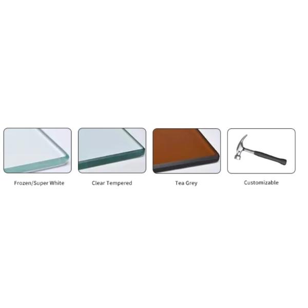 Durable Glass Top Coffee Cafe Tables Multifunctional Adjustable