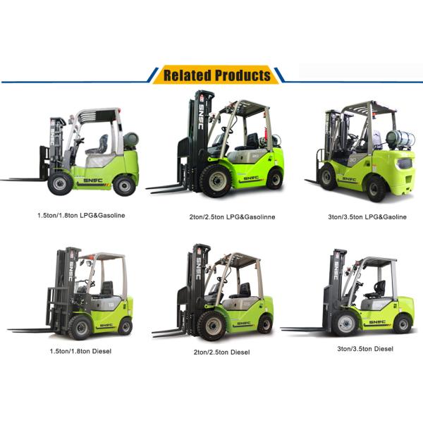 1.5/1.8/2/2.5/3/3.5 Ton LPG Gas Cylinders Gasoline Diesel Forklift