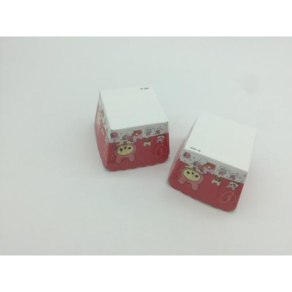 Disposable Square Cupcake Cases Papers , Red And White Cupcake Wrappers / Liners