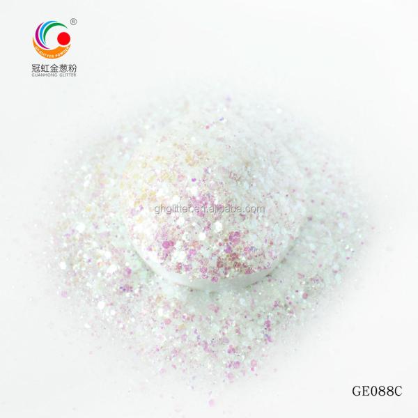 Craft Bulk Loose Rainbow Polyester Hexagonal Glitter Powder Mix Nail Art