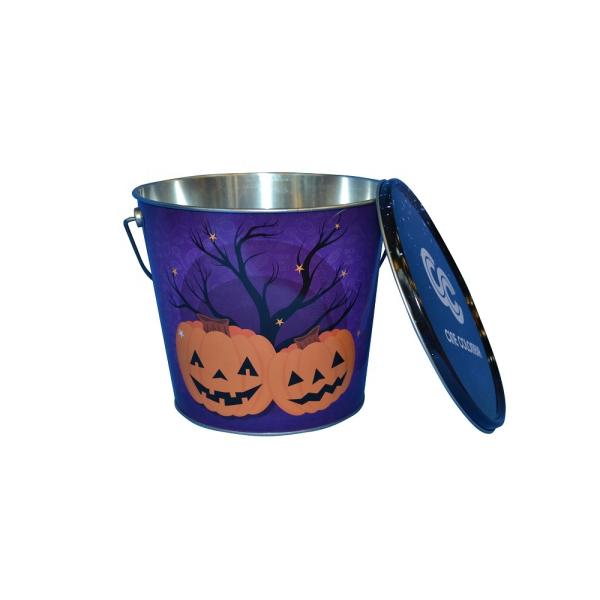 85oz Popcorn Tin Bucket for Bulk Packaging and Snack Presentation