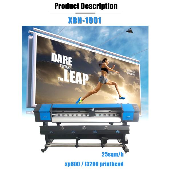 Advertising Printer Inkjet Type Printer with Xp600 Printhead for CMYK Flex Banner Indoor Outdoor Advertising Printing Machine