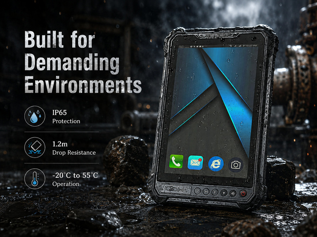Android Field Tablet 8 Inch Helps Mobile Teams Manage Tasks Reports and Daily Records