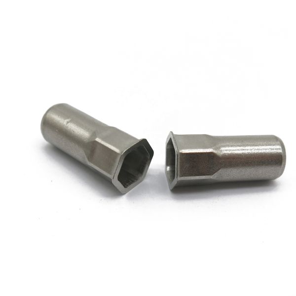 Reduced Head Inner Hex Body Closed End Rivnuts Stainless Steel Countersunk Design