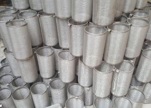 Buy cheap Customized 316 304 Stainless Steel Filter Mesh Screen Filter Tube / Filter Cylinder product
