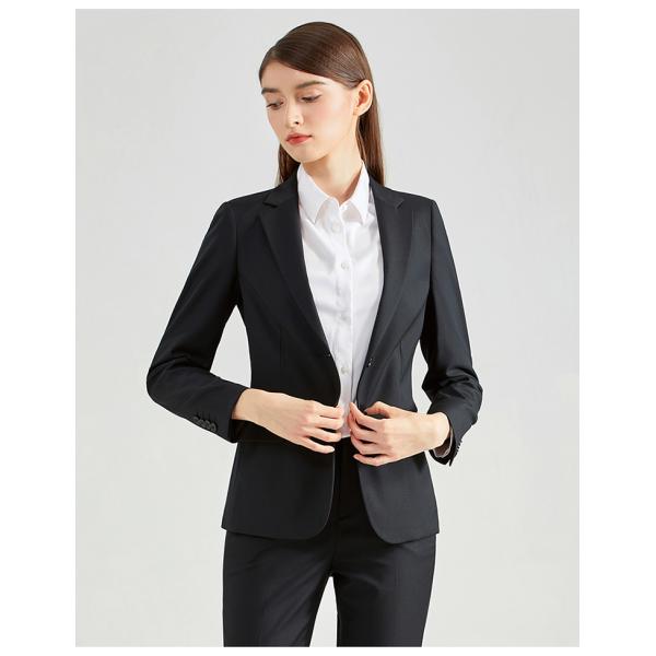 Professional Slim Fit Ladies Blazers Office Wearing Suit with Windproof Fabric Design
