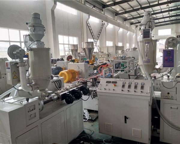 SJ-55 Two Color PC LED Tube Production Line High Speed Extrusion For LED Lighting Cover