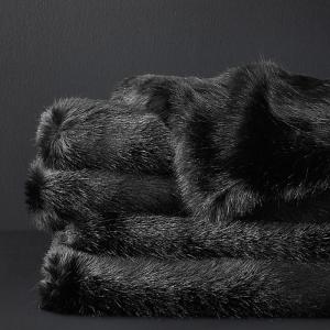 Buy cheap Black Mink Throw Faux Fur Blanket Soft Classic Rectangular Eco - Friendly product