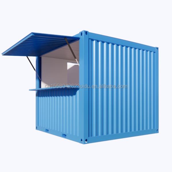 10ft Fast Food Mini Mobile Container Coffee Bar Houses Modern Design Outdoor Modified Shipping Container Cafe Shops Pop-up Shop