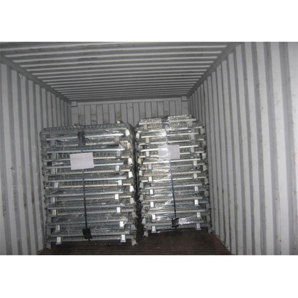 Workshop Metal Wire Mesh Cages , Galvanized Wire Folding Wire Container