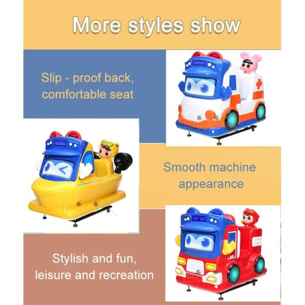 Ambulance Goethe Cartoon Kiddy Ride Machine Coin Operated Swing Machine