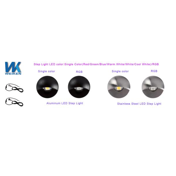 Warm White IP67 12V 1W Waterproof LED Deck Lights