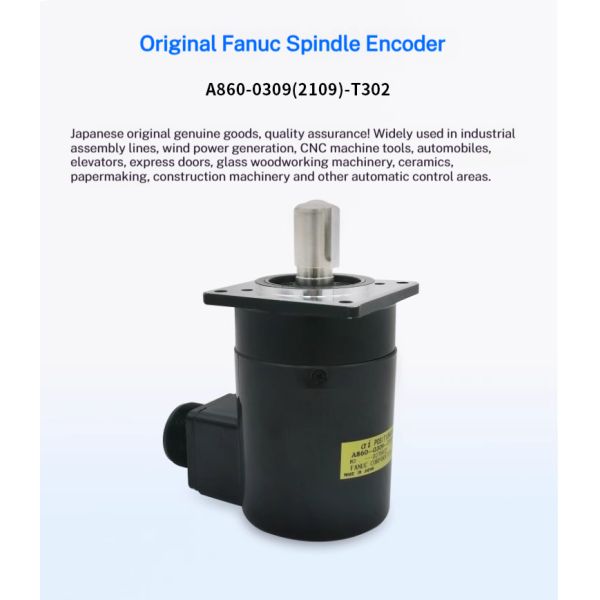 New Original Fanuc Spindle Encoder Automation CNC Servo Motor A860-2109-T302 with 1 Year Warranty