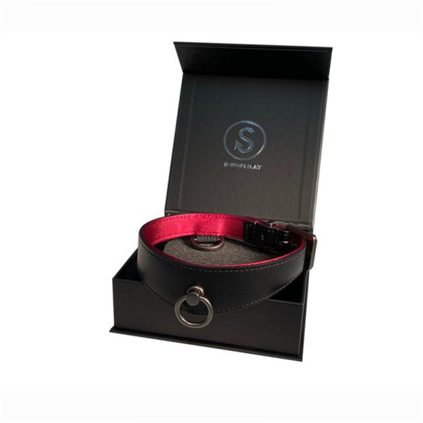 Rigid Boxes Custom Luxury Leather Cat Dog Pet Training Collars Leashes Packaging Box