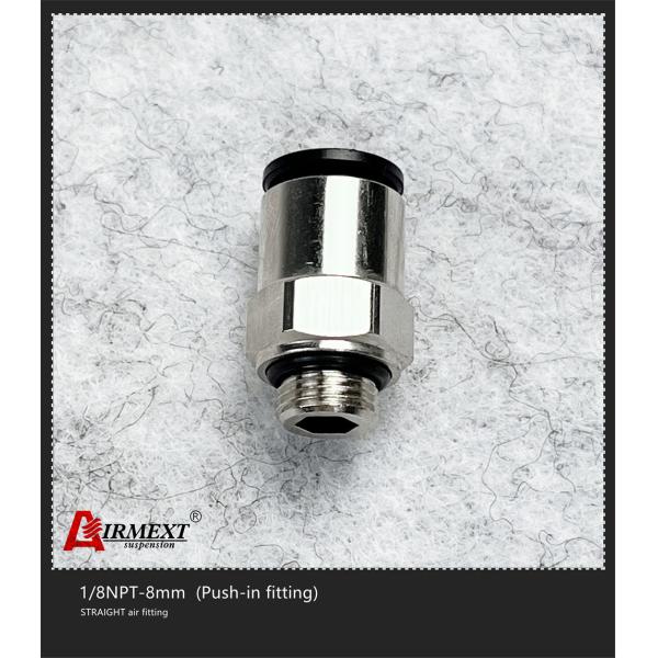 Equal Shape Push In Quick Connect Air Fittings Straight Elbow 1/8NPT-8mm