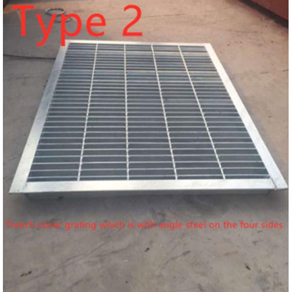 Entrance Door Mat Stainless Bar Grating For Drain Water / Mud Removal