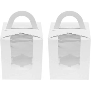 Buy cheap Window Handle Paper White cake Cupcake Gift Boxes product