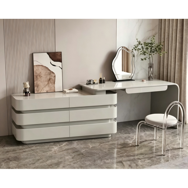 Modern Extendable Makeup Vanity Desk For Salon Settings