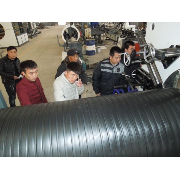 HDPE Double Wall Corrugated Pipe Extrusion Line for Municipal Underground Drainage Systems