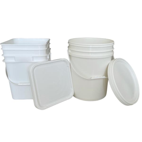 China Plastic Bucket Factory Supply Mini Clear Plastic Container Pail