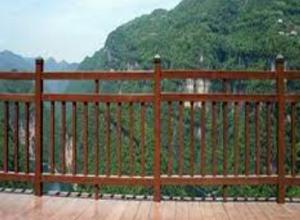 Buy cheap Wood Colour FRP Guardrail Fiberglass Deck Railing Used In Landscape Areas product