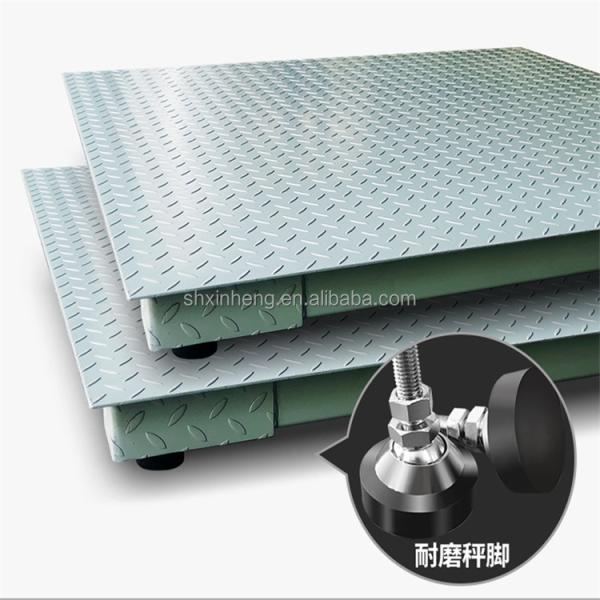 Material Multi-function Weighing 1t Digital Electrical Floor Scale with Optional Platform Size and 40mm Digit Height