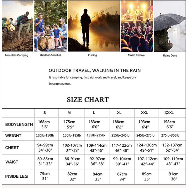 Blue Reflective Rainwear Jacket Safety Workwear For Working Hiking Outdoor Active