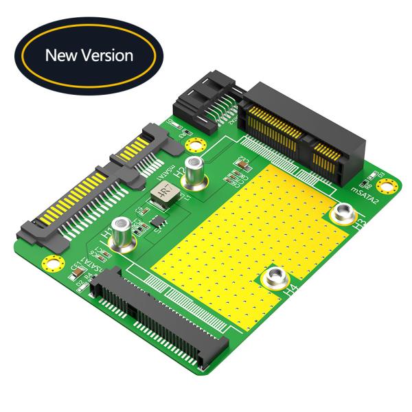 Custom USB Dual Msata SSD To Dual SATA3 Adapter New Version