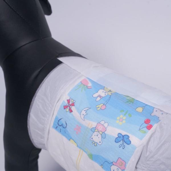 Embossed Disposable Male Dog Diaper Super High Absorbency Leakproof