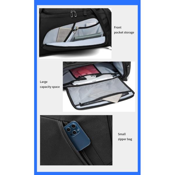 Customization Travel Duffle Bag Multi Function Rich Compartment