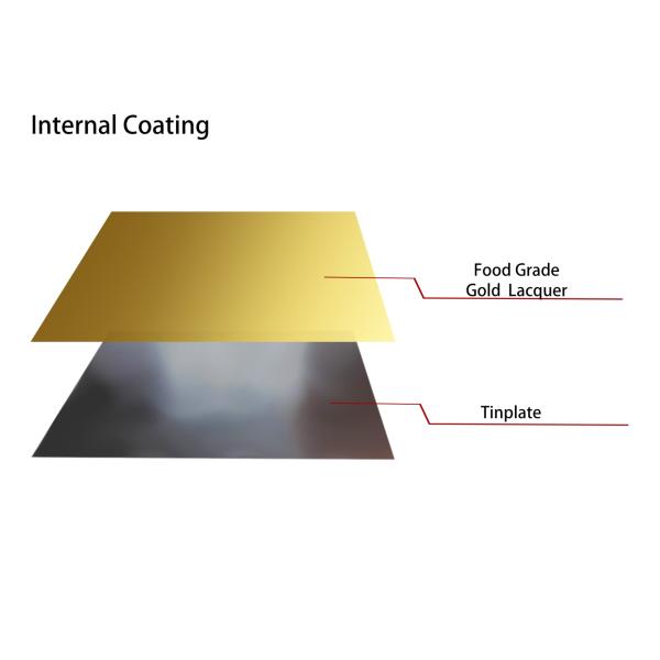 SPCC Tin Coated Sheet 2.8/2.8 2.0/2.0 Coating Tinplate Food Can 0.50mm