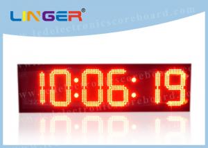 China High Brightness Led Digital Clock Display For Outdoor 88 / 88 / 88 Format 12Kgs on sale