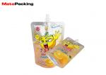 Fruit Juice Packaging Spout Pouch Strong Sealing Strength Reusable Standing Up