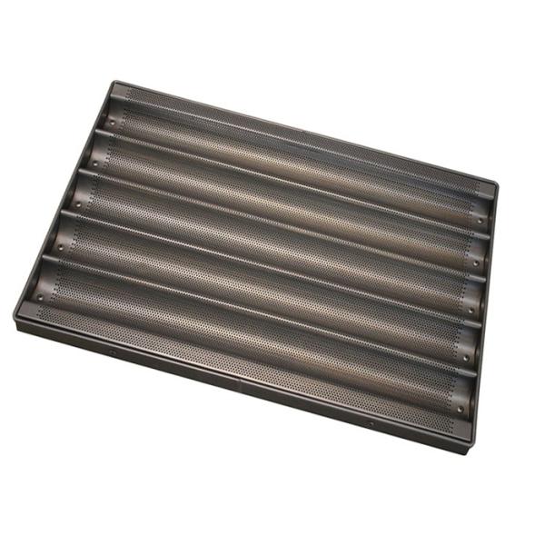 RK Bakeware China Glazed Aluminum Baguette Baking Tray / Hot Dog Pan / Muffin Trays