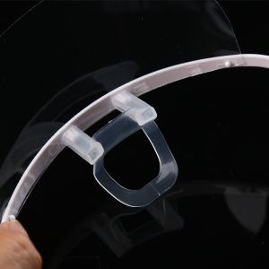 Spittle Prevention Transparent Plastic Face Mask For Dental