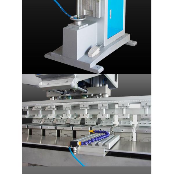 8 Color 1000pcs/hr Pad Printer Machine 8 Heads with Shuttle table