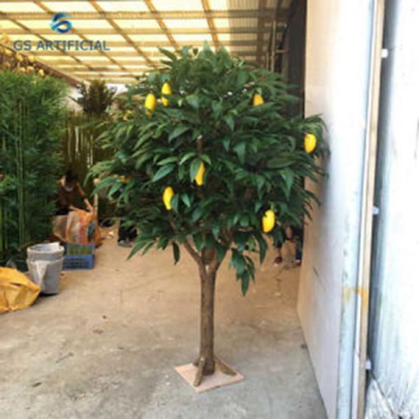 185cm Artificial Lemon Tree For Shopping Mall No Need For Sunlight , Water , Fertilizer And Trimming