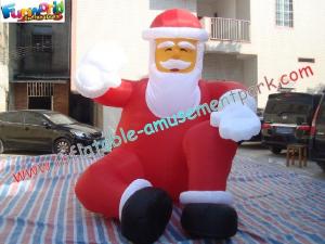 Buy cheap Pvc Inflatable Christmas Decorations 3 Meter , Inflatable Santa Claus product