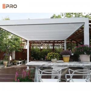 China 6063 Aluminium Gazebo Pergola Outdoor Restaurant With Retractable Canopy on sale