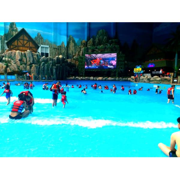 PLC Control Amusement Water Park Wave Pool For Surfing