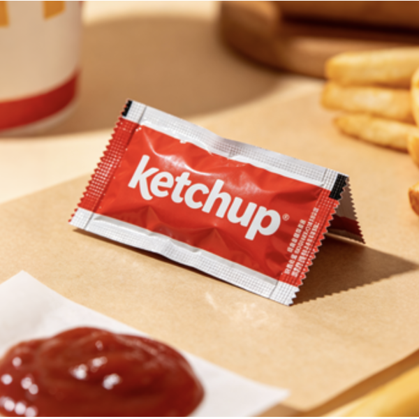 Custom Easy-Tear Ketchup Packets with Multi-Layer Barrier Film for Restaurants and Food Service