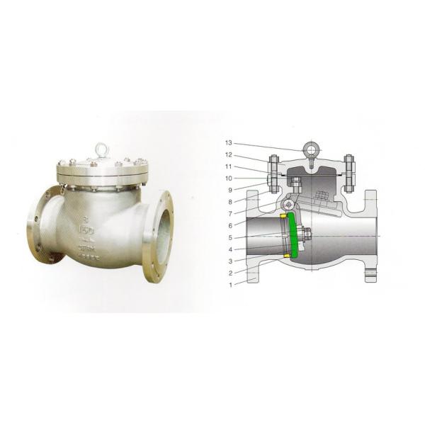 PSB Pressure Seal Swing Check Valve , WCB Swing Non Return Valve 3 Inch 1500LB