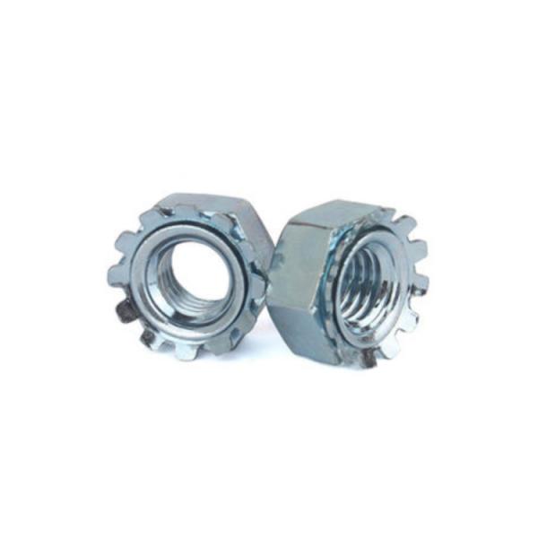 UNF 7/16'' 1/2'' 9/16'' Carbon steel Galvanized K Nut Customized Zinc Plating Kep nuts Blue