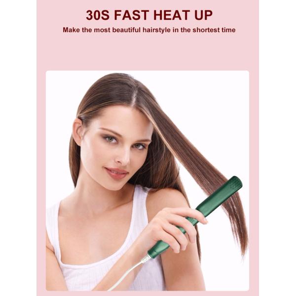 LED Mini Hair Straightener , Tourmaline Ceramic Small Travel Flat Iron