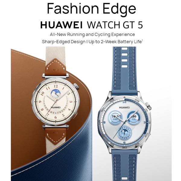 Original Hua-wei WATCH GT 5 Tracker Smart Watch Health Monitor 100+ Sport Modes Smartwatch Call 2-Week Battery Life