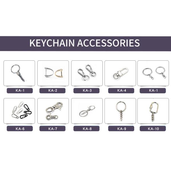 Genuine Leather Key Fob Customized Souvenir Enamel Personalised Keychain